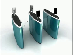 Brushless Motor Flap Barrier Gate Hoog beveiligde draaibanden met 550 mm doorgangsbreedte