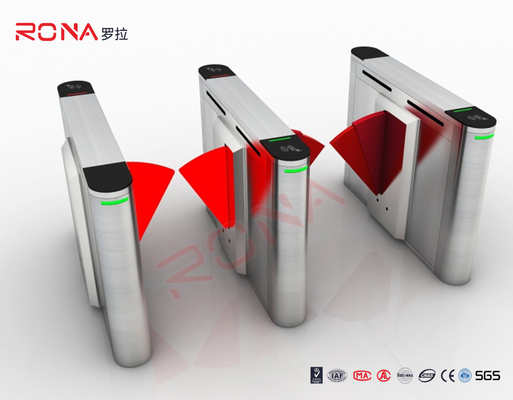 kopen Beveiligings-LED-richtingaanwijzer Flap Barrier Turnstile voor kantoorgebouwen met CE-goedkeuring online manufacture