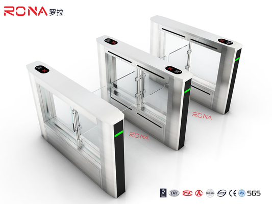 kopen Rustvrij staal draaistellen barrière poort Swing terugtrekbaar veiligheid flap barrière poort online manufacture