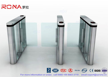 kopen Geborstelde Turnstile van de Poortfastlane van de Oppervlaktesnelheid Halve Hoogteturnstile met Vingerafdruklezer online manufacture