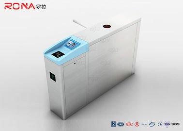 kopen Semi Automatische Voetturnstile Poorttaille 304 Roestvrij staaldriepoot met Etiketteringssysteem online manufacture