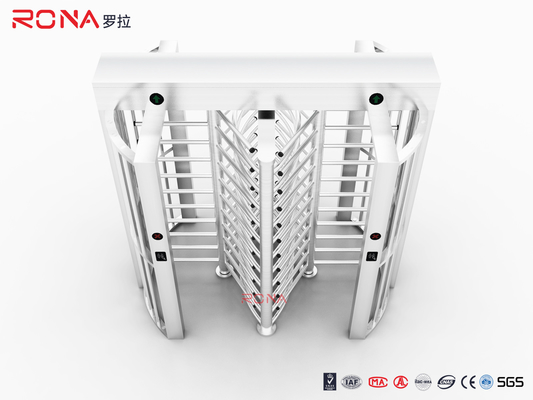 De bureaubouw Volledige Hoogteturnstile Poortveiligheid Dubbele Routeway met Solenoïdeklep