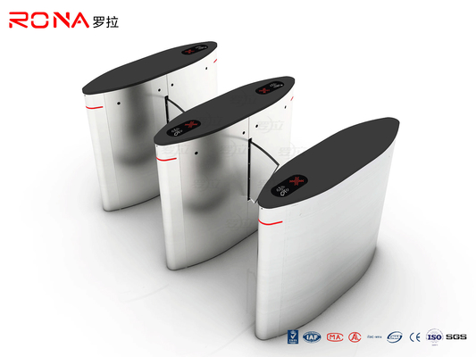 Turnstile van de de Poortstreepjescode van de Klepbarrière Materiaal van de Scanner het Elektronische Roestvrij staal 304