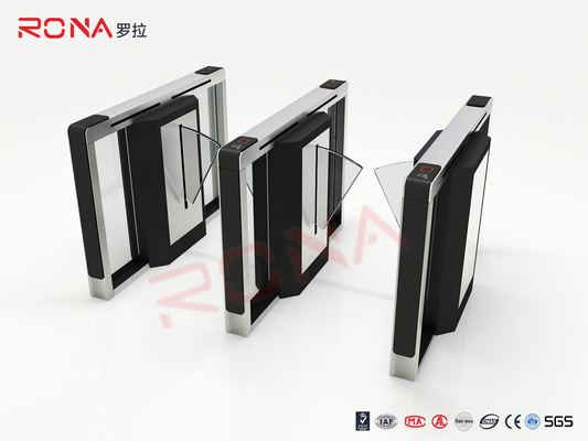 RFID Automatische flap barrière poort 304 Stainess Steel Security Toegangscontrole draaibank