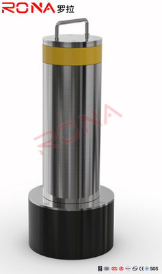 Riot-proof Lift-type terugtrekbaar verkeer Bollard Verplaatsbare kolom 304 roestvrij staal