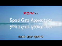 Taille hoge kantoorgebouw toegangscontrole tourniquets roestvrijstalen RFID-lezershowcase