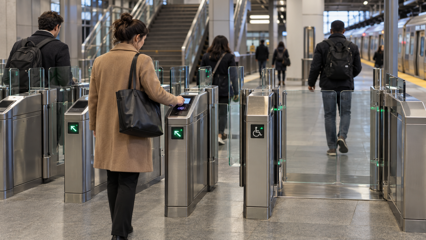 Laatste bedrijfsblogs PATH Contactless Fare Transition Puts Transit Station Gates and Readers in Focus