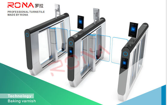 RFID-kaartlezer voor vingerafdrukken snelheidspoort draaistang roestvrij staal voor kantoorgebouwen