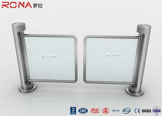 De Poortturnstile van de Toegangsbeheerschommeling Dubbel Mechanisch Metaal om Pijler Enige Pool