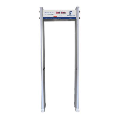18-Zone Metaaldetectiepoort met 360-graden vierzijdige deurpostverlichting voor de locatie van verboden voorwerpen